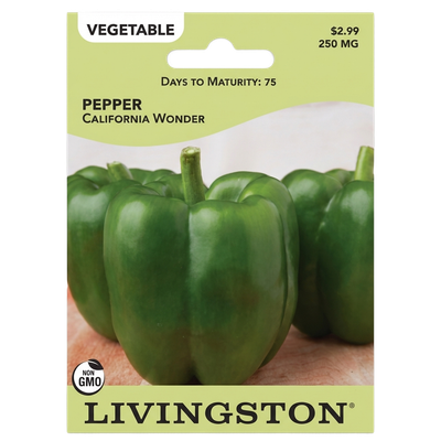 Pepper California Wonder seeds in Galion for classic heirloom bell pepper harvests.