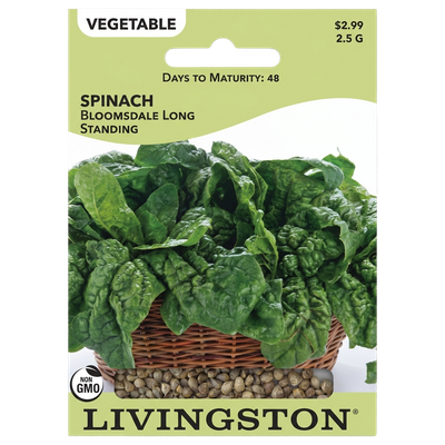 Spinach Bloomsdale Long Standing seeds in Galion for classic, non-GMO garden harvests.