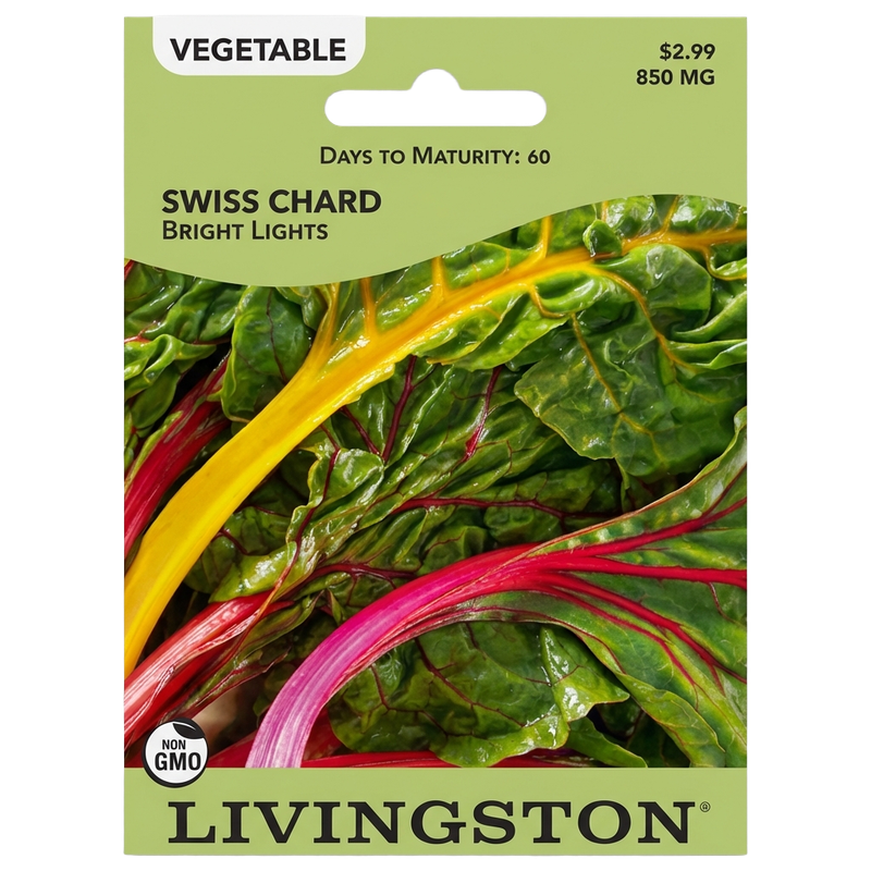 Livingston Seed Swiss Chard (Bright Lights) 850 mg
