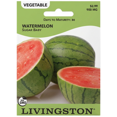 Watermelon Sugar Baby seeds in Galion for sweet, compact non-GMO harvests.