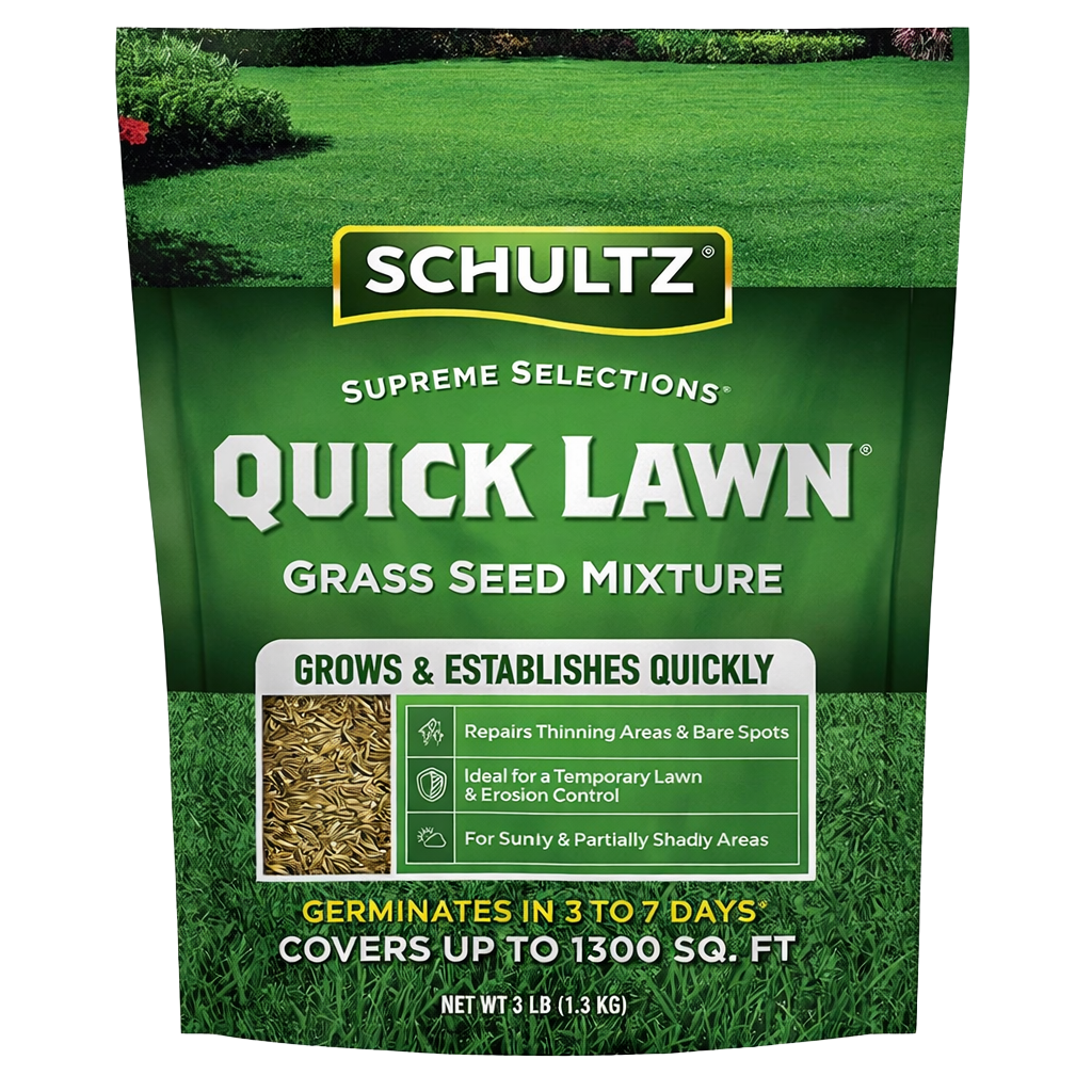schultz quick lawn grass seed for fast lawn repair