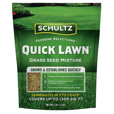 schultz quick lawn grass seed for fast lawn repair