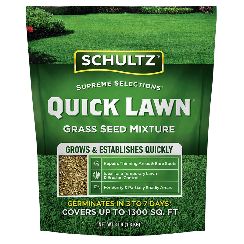 schultz quick lawn grass seed for fast lawn repair