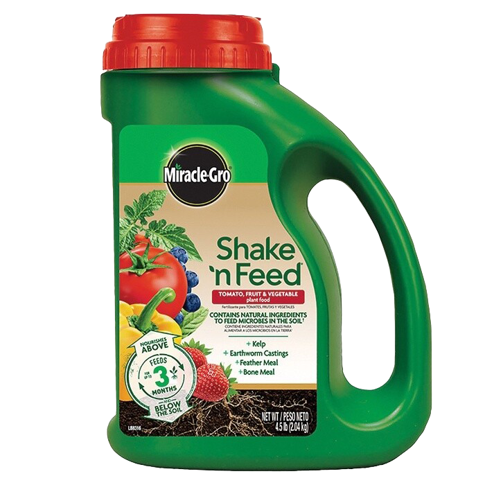 Miracle-Gro Shake 'n Feed Tomato Fruit &amp; Vegetable plant food available in Galion, OH.