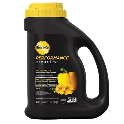 Miracle-Gro Performance Organics All Purpose plant food for organic gardens in Galion, OH.