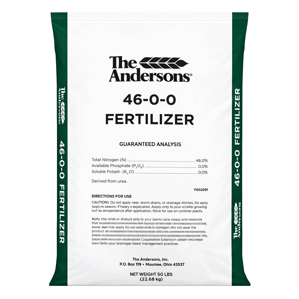 OHIGRO 46-0-0 nitrogen fertilizer 50 lb bag front view