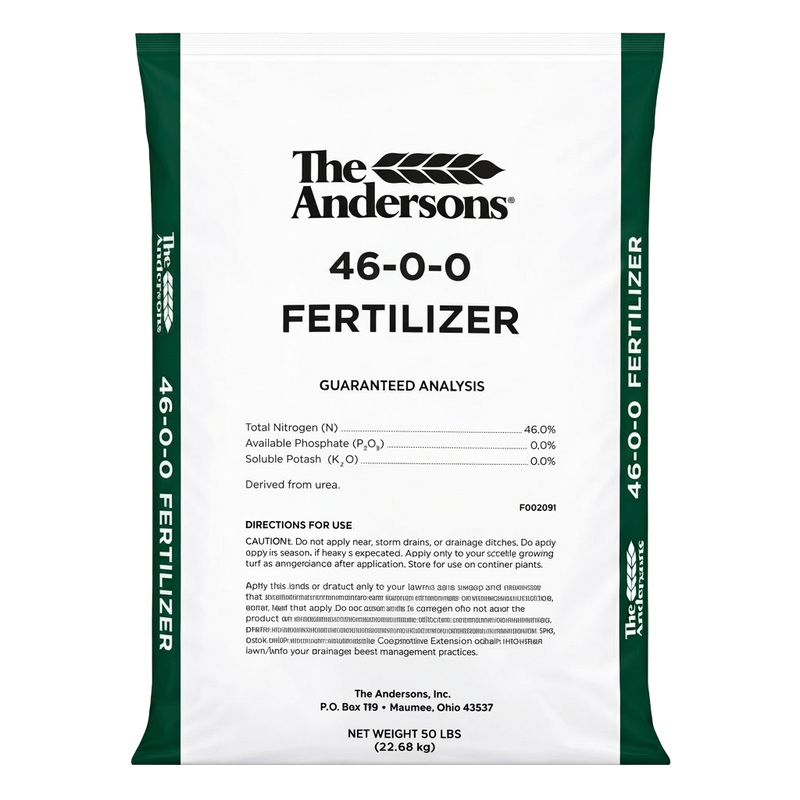 OHIGRO 46-0-0 nitrogen fertilizer 50 lb bag front view