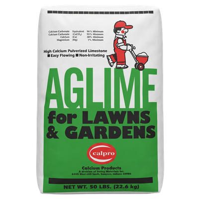 Front view of Ag Lime for Lawns and Gardens 50 lb — LibertyFHG Galion OH