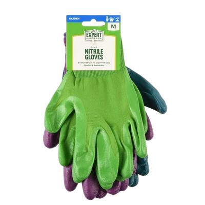Expert Gardener nitrile dipped gloves 3-pack for landscaping projects in New Washington.
