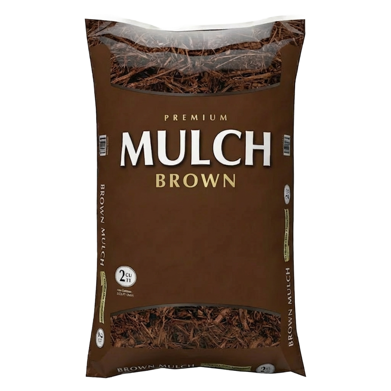 brown mulch for landscaping beds and garden areas