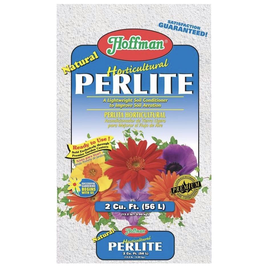 Front view of Hoffman Horticulture perlite 2 cu ft bag — LibertyFHG Galion OH