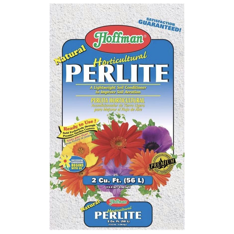 Front view of Hoffman Horticulture perlite 2 cu ft bag — LibertyFHG Galion OH