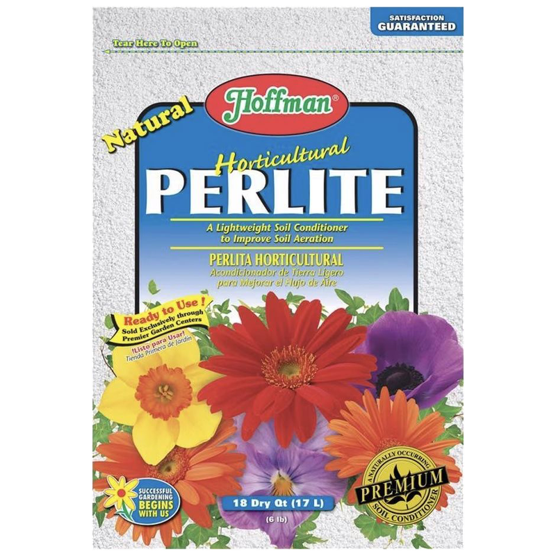 Front view of Hoffman Horticulture perlite 18 qt bag — LibertyFHG Galion OH