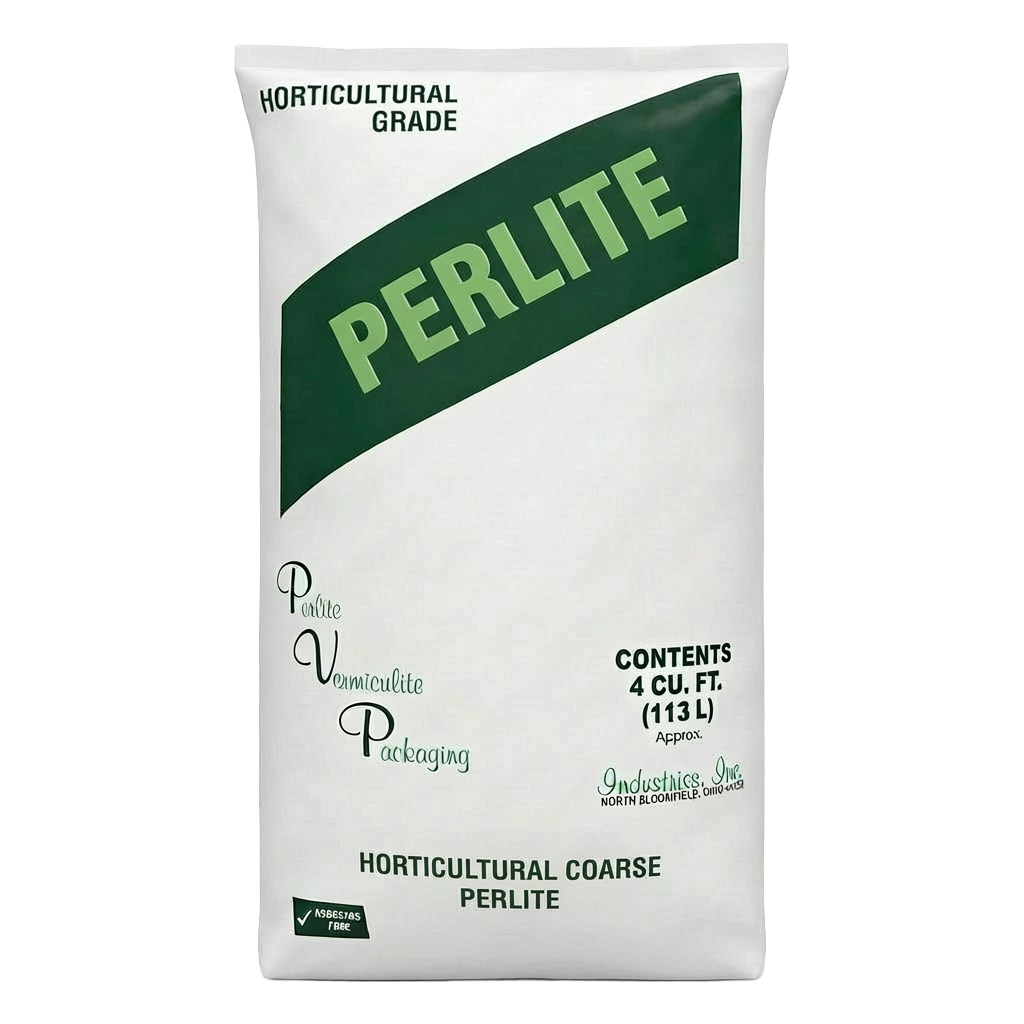 Front view of horticultural coarse perlite 4 cu ft bag — LibertyFHG Galion OH