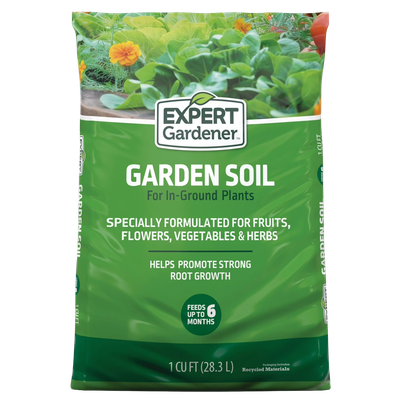 Front view of Expert Gardener Garden Soil 1 cu ft bag — LibertyFHG Galion OH