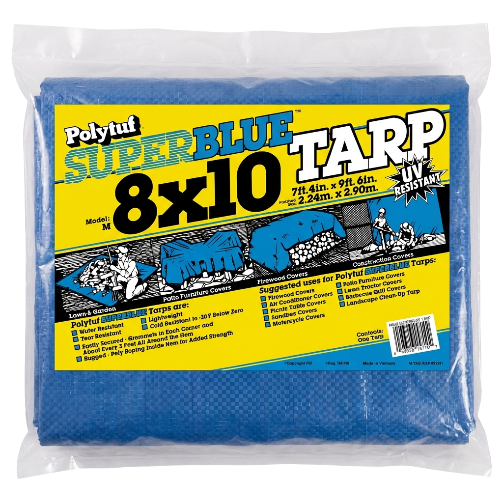Polytuf SuperBlue® Tarp-UV 2.3oz (8 x 10)