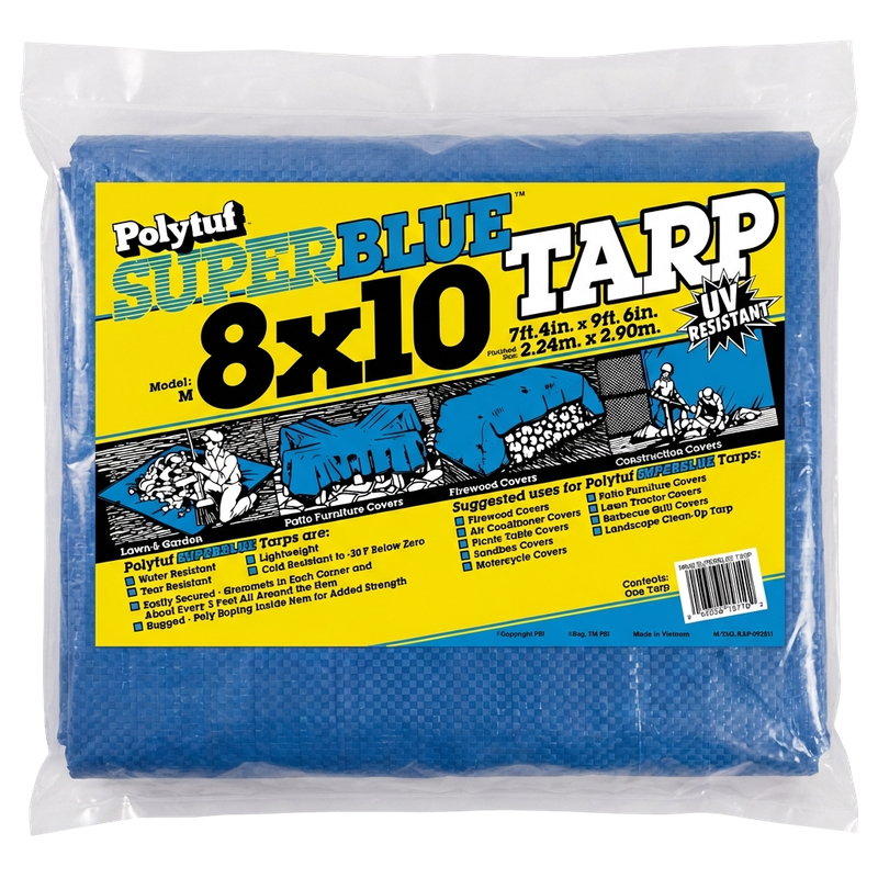 Polytuf SuperBlue® Tarp-UV 2.3oz (8 x 10)
