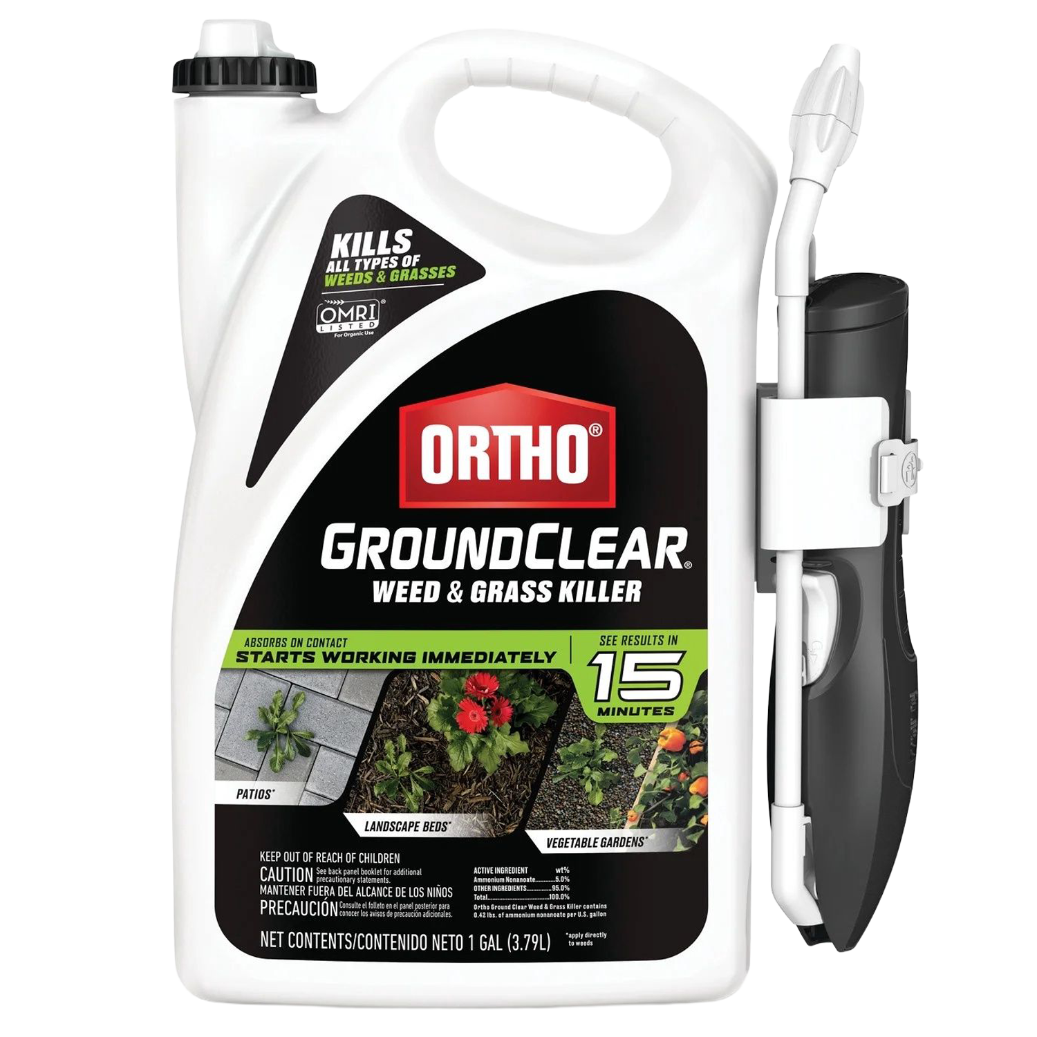 Ortho GroundClear Weed and Grass Killer Ready-to-Use (1-Gallon)