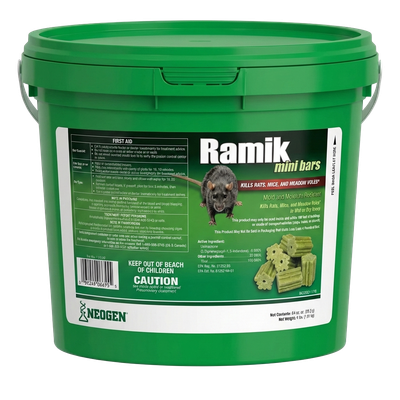 Ramik Mini Bars 4lb tub for effective rodent control in North Robinson