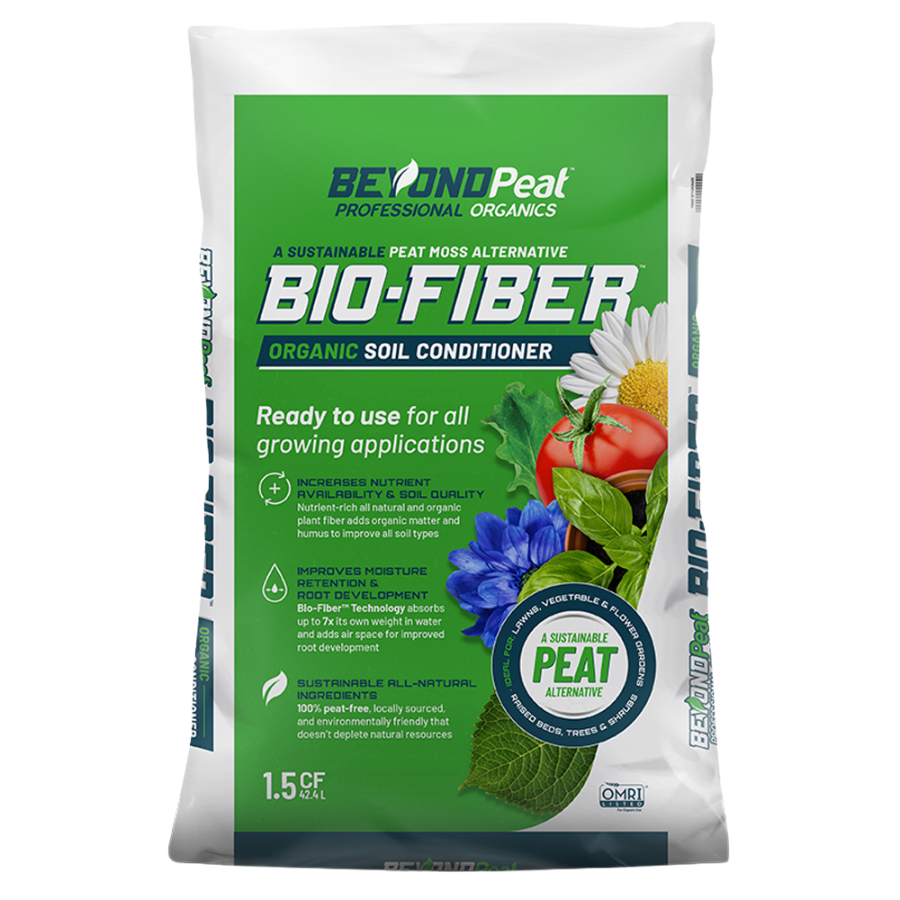 Front view of Beyond Peat Bio Fiber organic soil conditioner 1.5 cu ft — LibertyFHG Galion OH