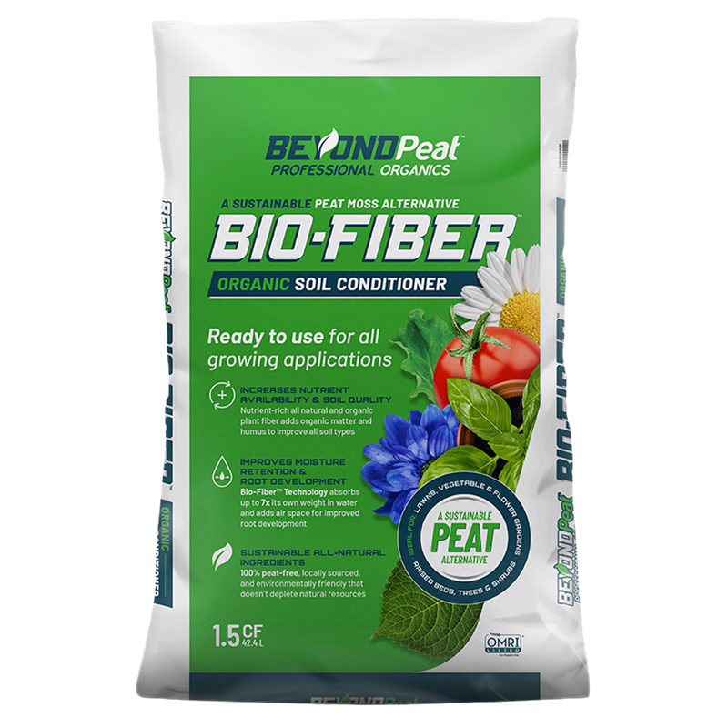 Front view of Beyond Peat Bio Fiber organic soil conditioner 1.5 cu ft — LibertyFHG Galion OH