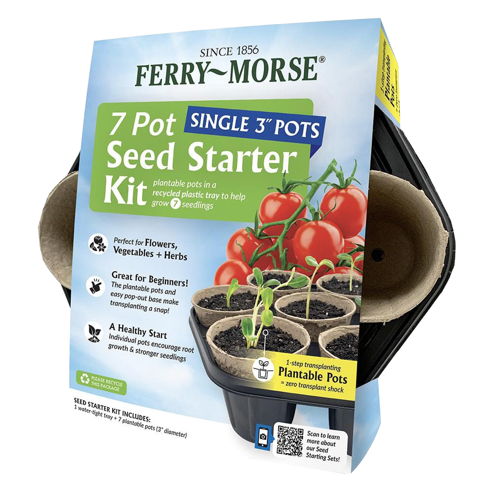 ferry morse seed starter kit for starting flowers vegetables and herbs
