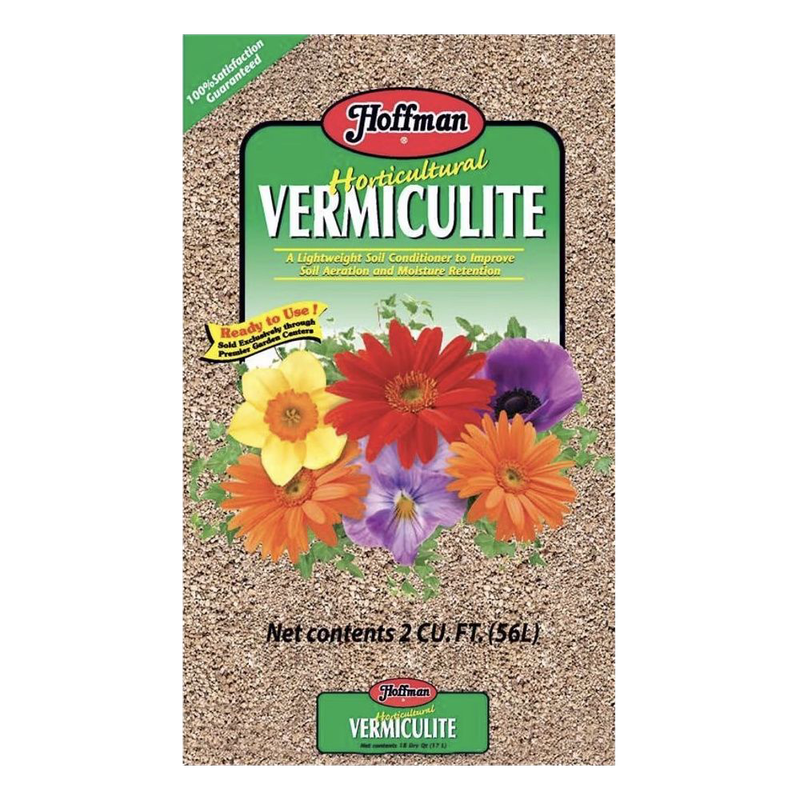 Front view of Hoffman Horticulture vermiculite 2 cu ft bag — LibertyFHG Galion OH