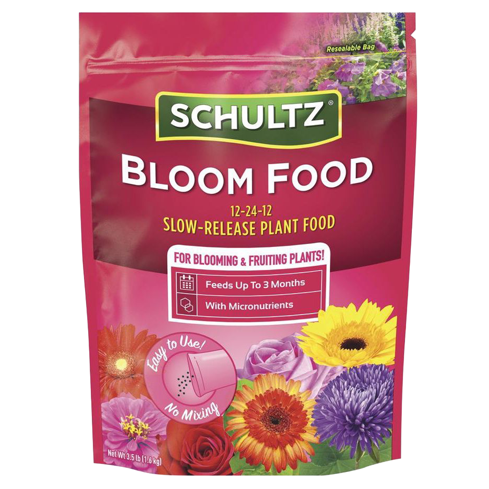 Schultz Bloom Plus slow-release flower fertilizer in North Robinson, OH