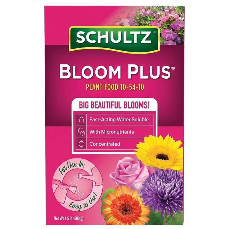 Schultz Bloom Plus water soluble plant food for flower gardens in Mount Gilead, OH