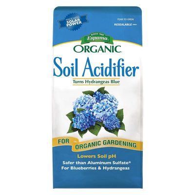 Espoma Organic Soil Acidifier 6 lb bag for blue hydrangeas in Crestline, OH