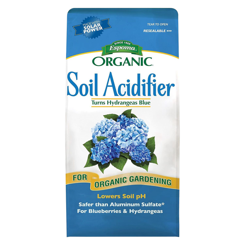 Espoma Organic Soil Acidifier 6 lb bag for blue hydrangeas in Crestline, OH