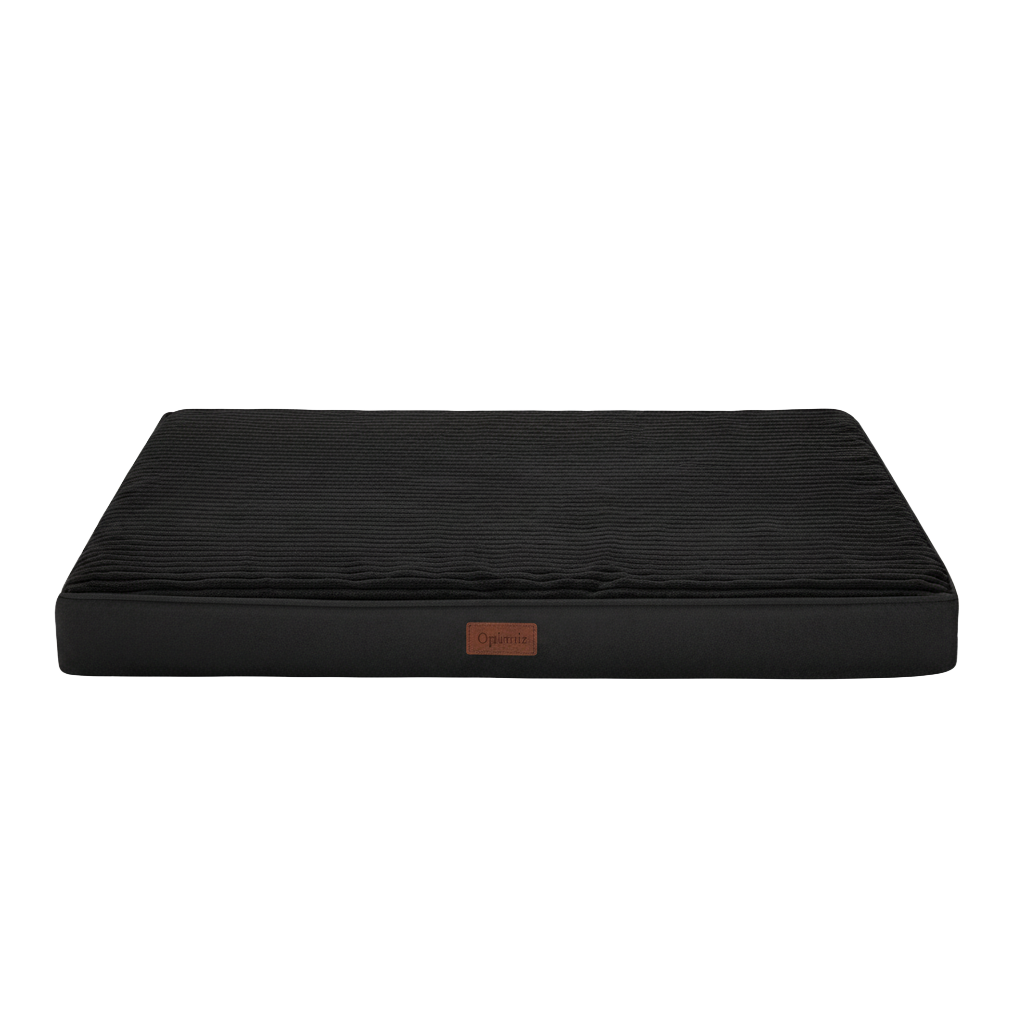 Ophanie Orthopedic Dog Bed (Black), Size: Large (35" x 22" x 3.5")