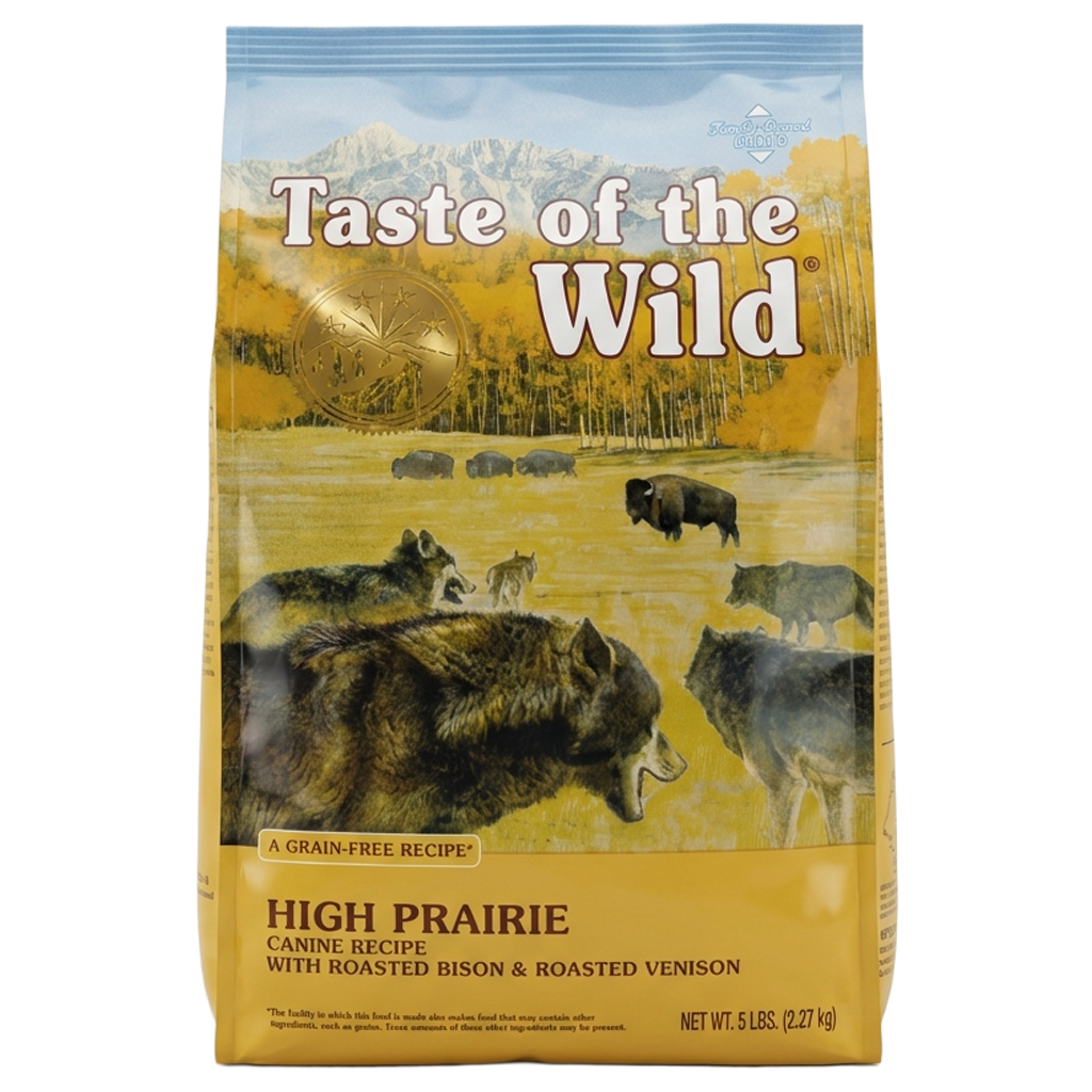Front view of Taste of the Wild High Prairie Dog Food 5 lb bag — Liberty Farm, Home &amp; Garden