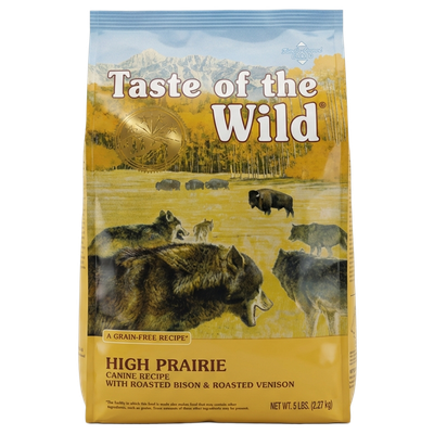 Front view of Taste of the Wild High Prairie Dog Food 5 lb bag — Liberty Farm, Home &amp; Garden