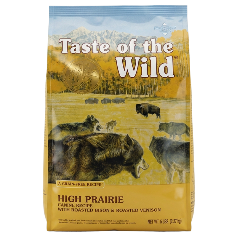 Front view of Taste of the Wild High Prairie Dog Food 5 lb bag — Liberty Farm, Home &amp; Garden