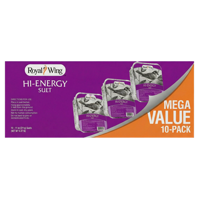 Front view of Royal Wing Hi-Energy Suet pack of 10 — LibertyFHG Galion OH