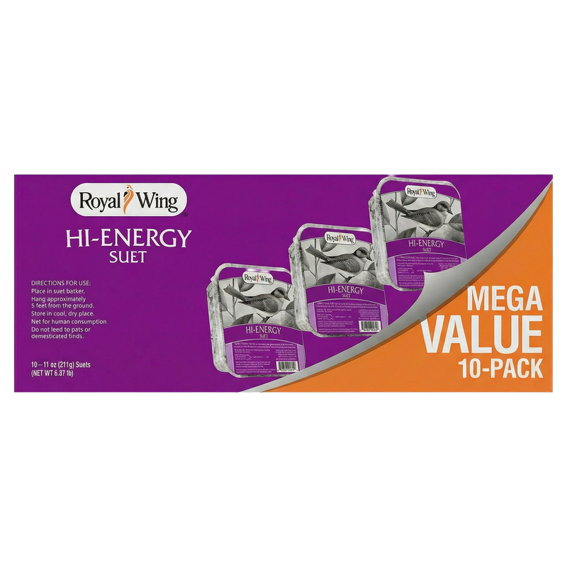 Front view of Royal Wing Hi-Energy Suet pack of 10 — LibertyFHG Galion OH