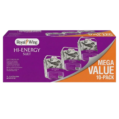 Front view of Royal Wing Hi-Energy Suet pack of 10 — LibertyFHG Galion OH