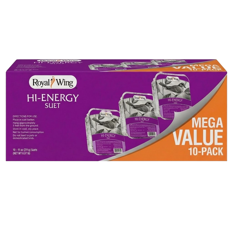 Front view of Royal Wing Hi-Energy Suet pack of 10 — LibertyFHG Galion OH