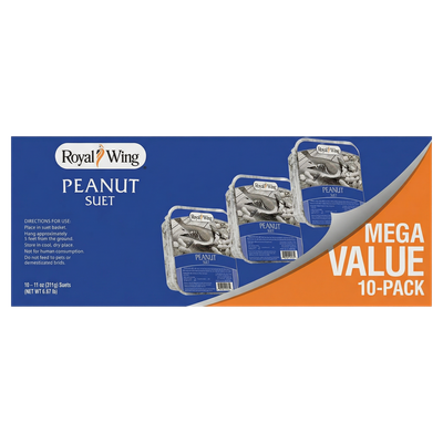 Front view of Royal Wing Peanut Suet pack of 10 — LibertyFHG Galion OH