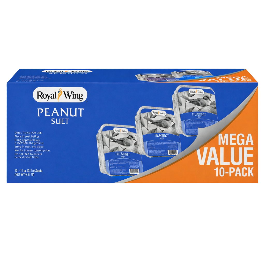 Front view of Royal Wing Peanut Suet pack of 10 — LibertyFHG Galion OH