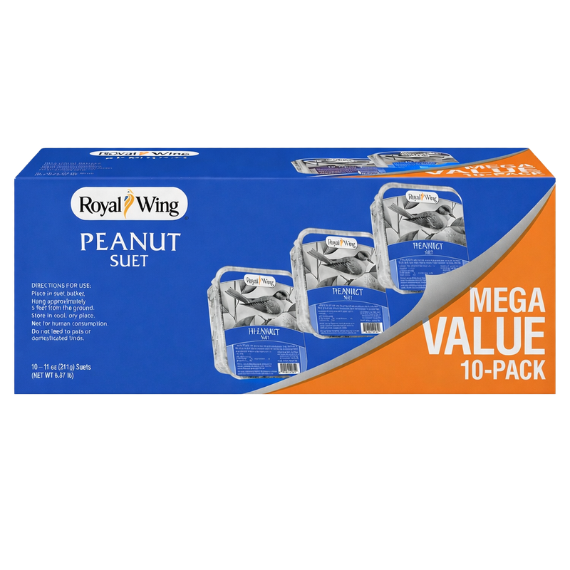 Front view of Royal Wing Peanut Suet pack of 10 — LibertyFHG Galion OH