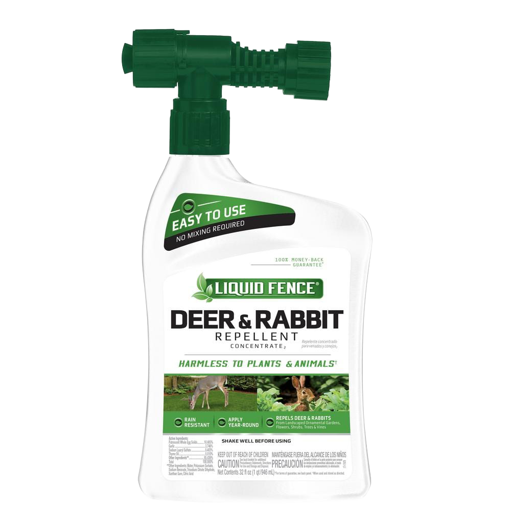 Front view of Liquid Fence deer and rabbit repellent ready-to-spray 32 fl oz — LibertyFHG Galion OH