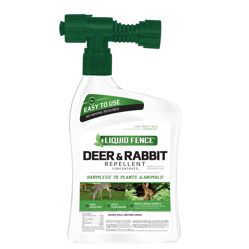 Front view of Liquid Fence deer and rabbit repellent ready-to-spray 32 fl oz — LibertyFHG Galion OH