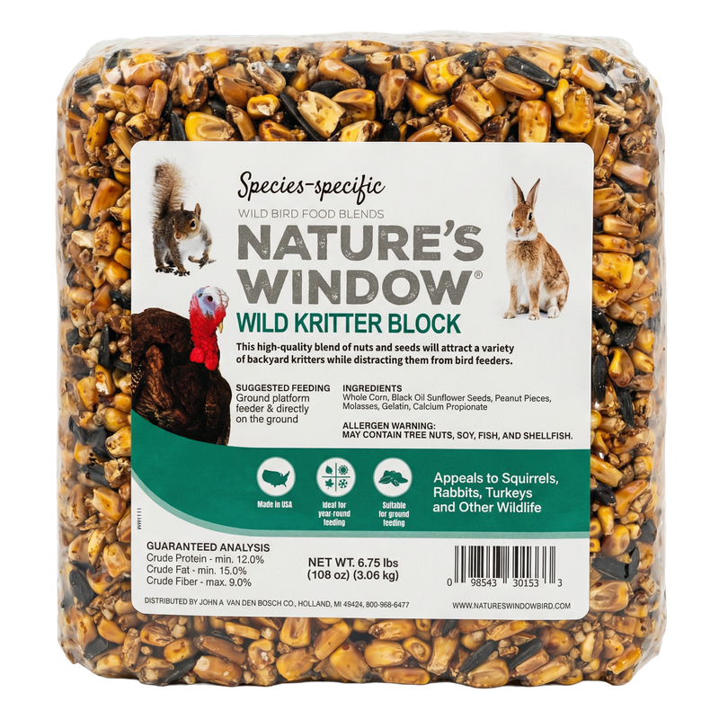 Front view of Nature’s Window Wild Kritter Seed Block — LibertyFHG Galion OH