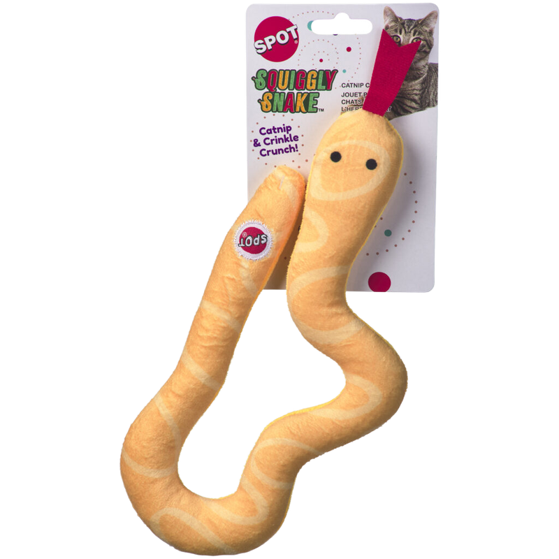 Front view of Ethical Pet Squiggly Snake cat toy — LibertyFHG Galion OH