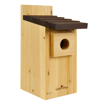 Wild Wings cedar bluebird nesting box for outdoor use