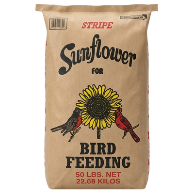 50lb bag of premium striped sunflower bird seed for sale in Galion, OH.