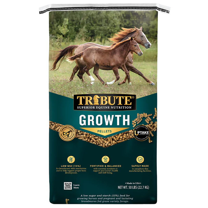 Kalmbach Growth Pellet equine feed for young horses in New Washington