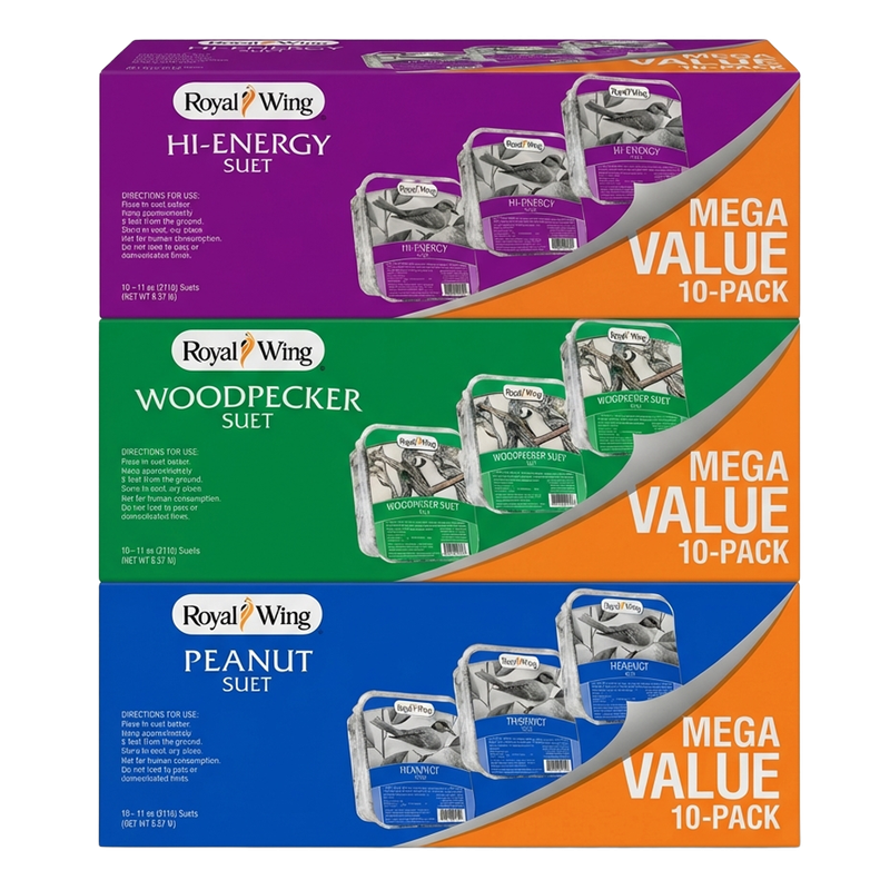 Royal Wing 30-count suet variety pack with 10 of each flavor in New Washington, OH.